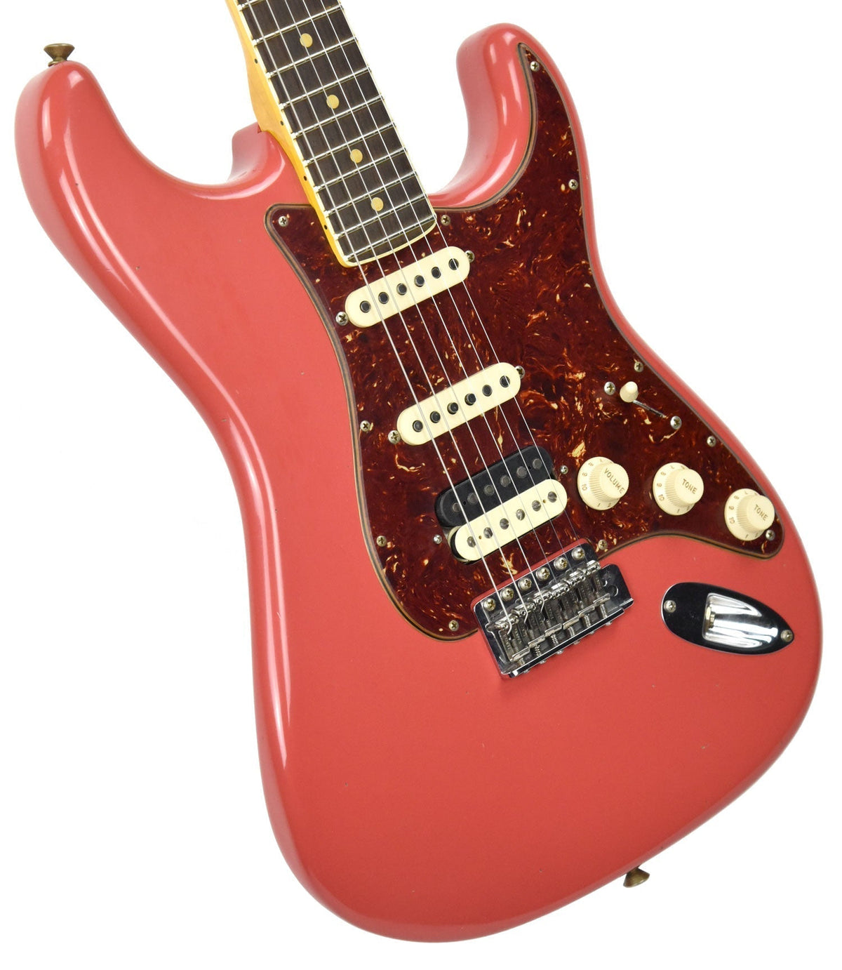 Fender Custom Shop Postmodern Strat HSS Journeyman Relic Fiesta Red