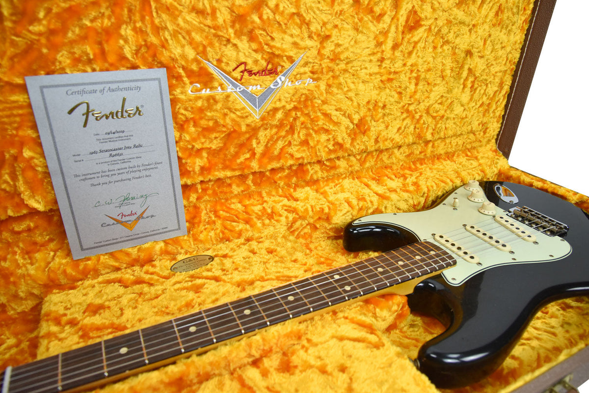 Fender Custom Shop 63 Stratocaster Journeyman Relic in Black R96632