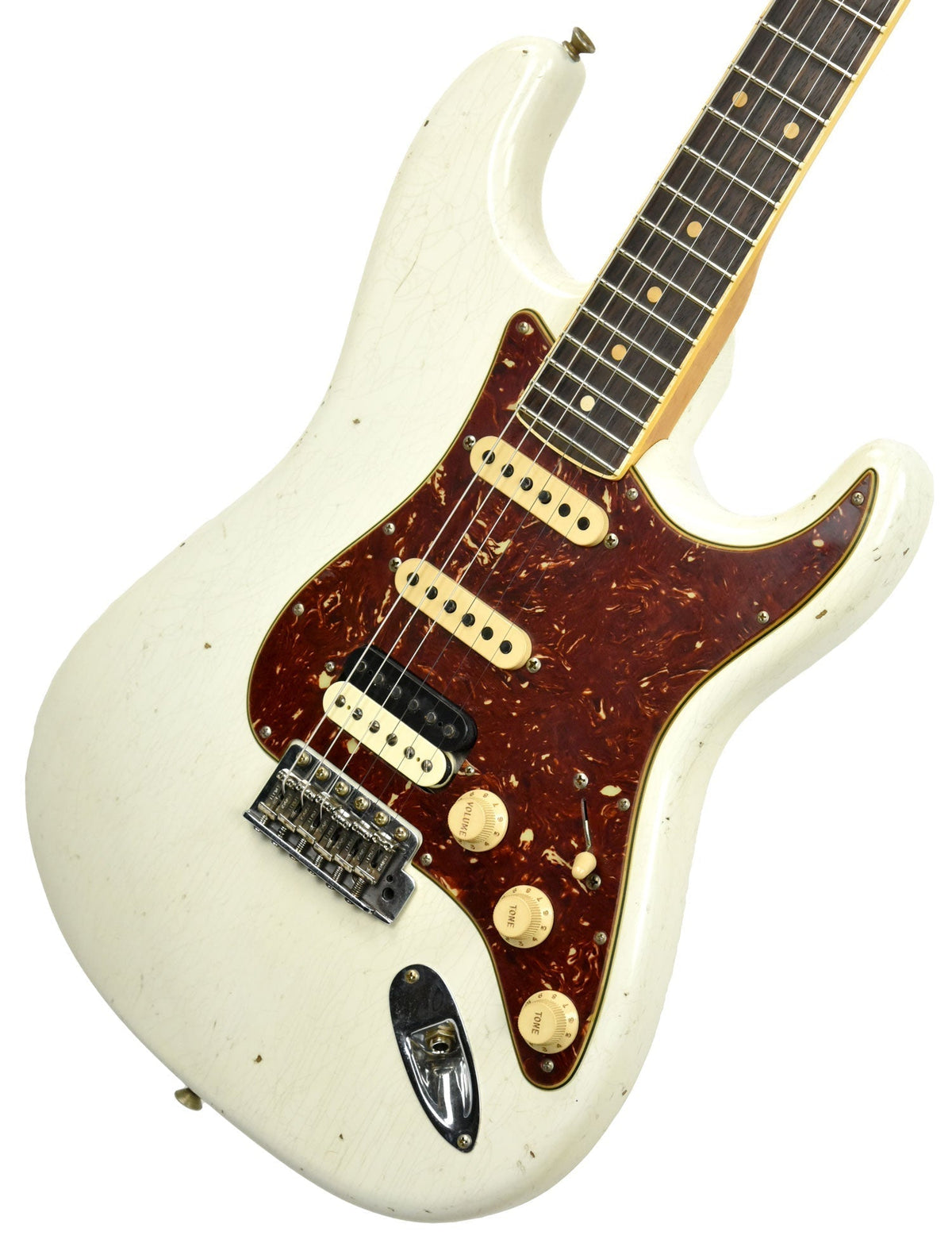 Fender Custom Shop Postmodern HSS Stratocaster Relic in Olympic White XN11528