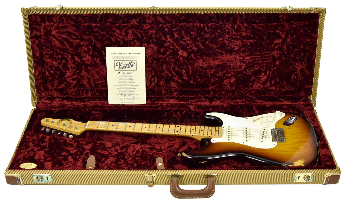 Used Vinetto Artifact DC-55 in Two Tone Sunburst 0012