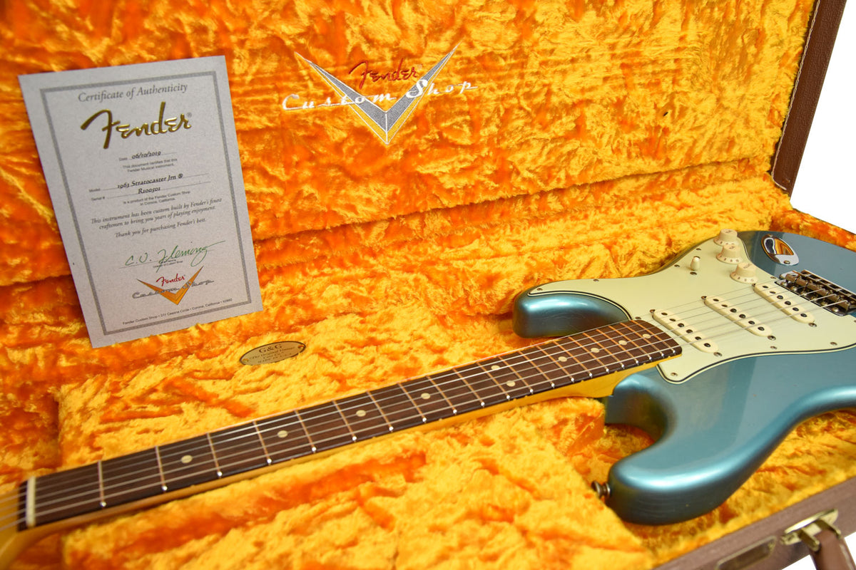 Fender Custom Shop 63 Stratocaster Journeyman Relic in Teal Green Metallic R100501