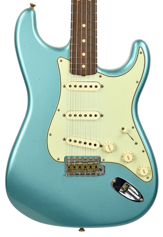 Fender Custom Shop 63 Stratocaster Journeyman Relic in Teal Green Metallic R100501