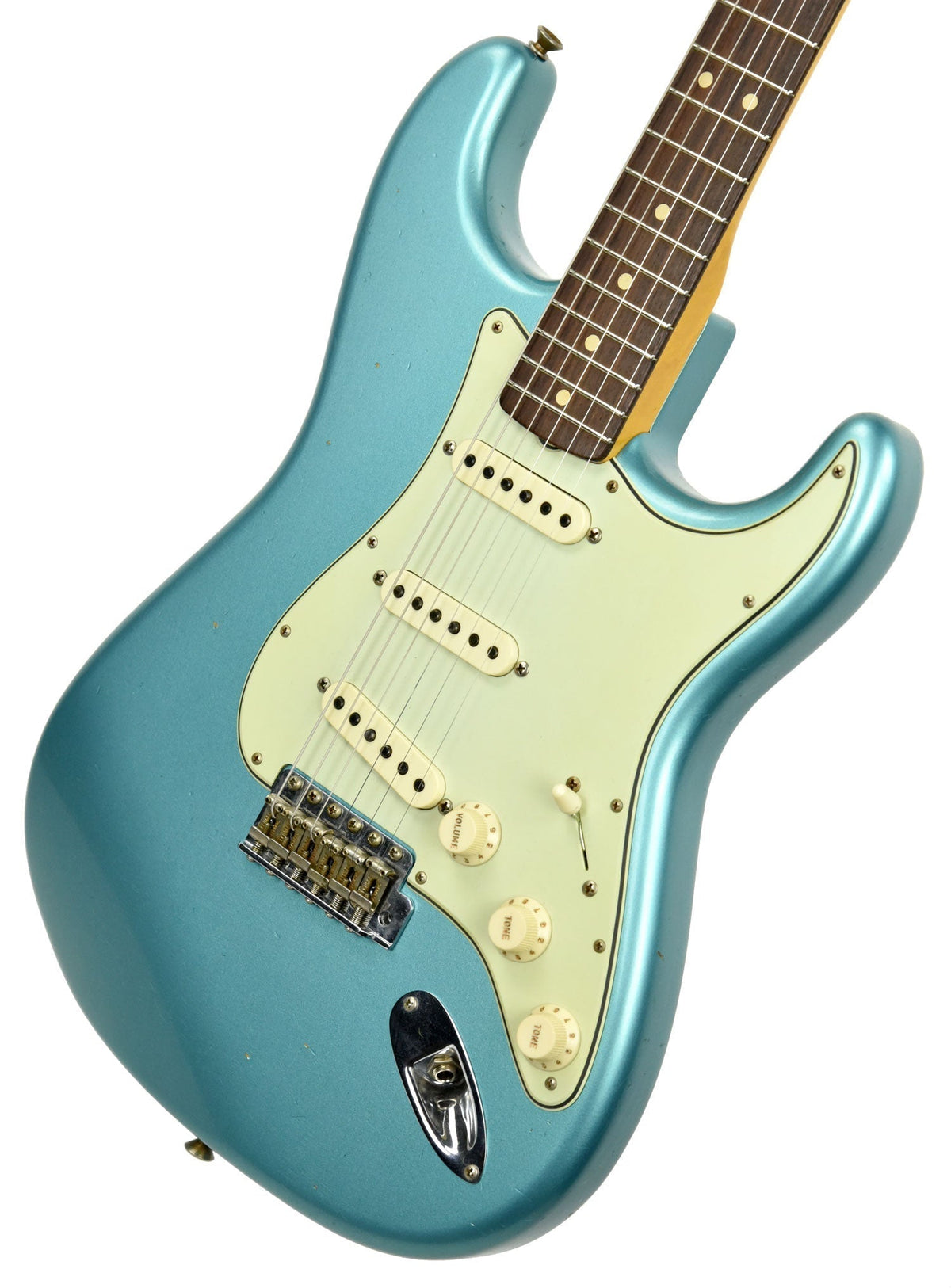 Fender Custom Shop 63 Stratocaster Journeyman Relic in Teal Green Metallic R100501