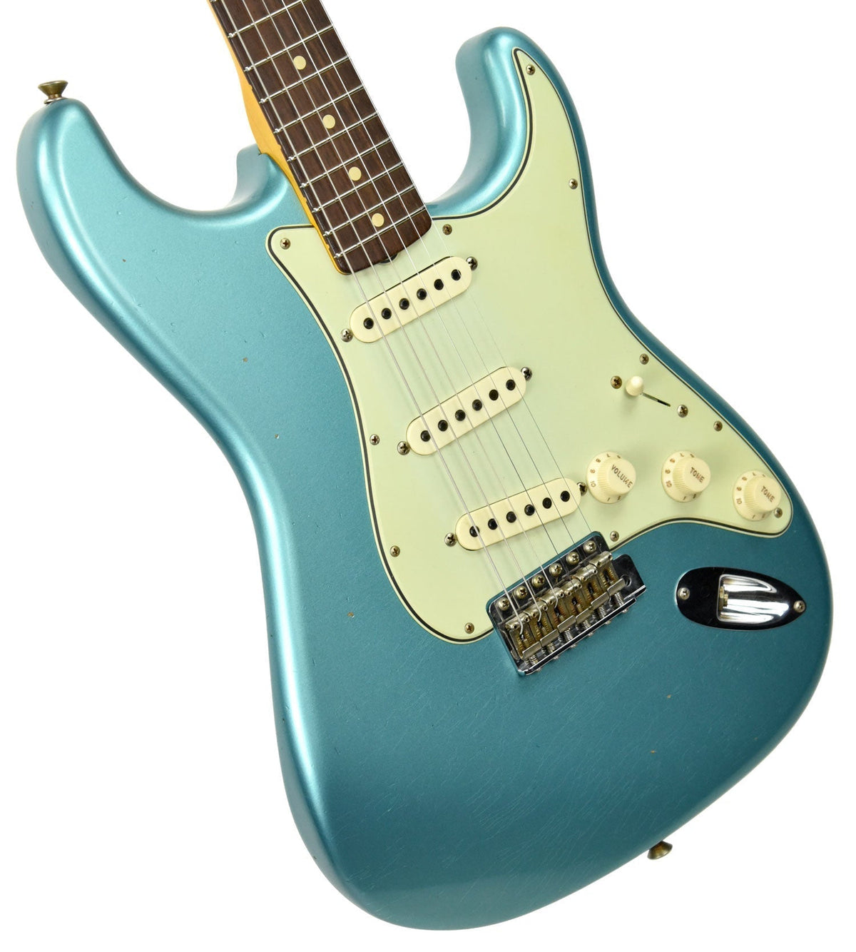 Fender Custom Shop 63 Stratocaster Journeyman Relic in Teal Green Metallic R100501