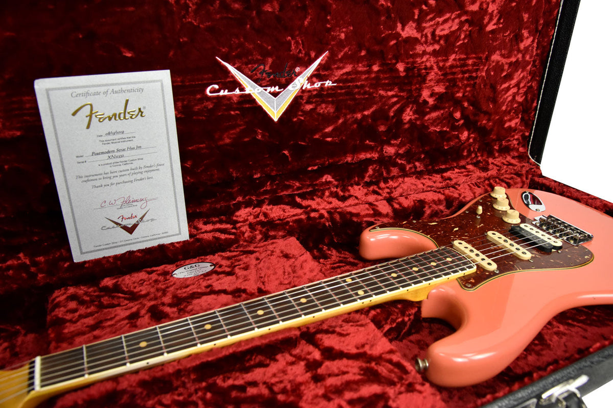 Fender Custom Shop Postmodern HSS Stratocaster Relic in Salmon Pink XN11532