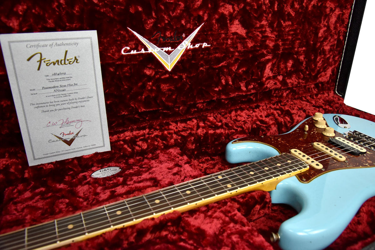 Fender Custom Shop Postmodern HSS Stratocaster Relic in Daphne Blue XN11542