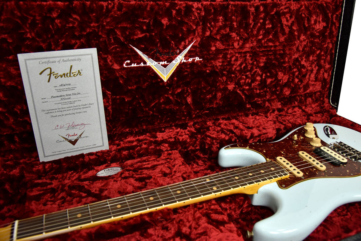 Fender Custom Shop Postmodern HSS Stratocaster Relic in Sonic Blue XN11106