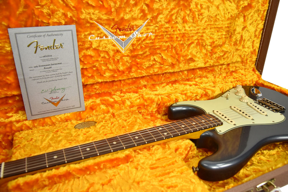 Fender Custom Shop 63 Stratocaster Journeyman Relic Charcoal Frost R100566