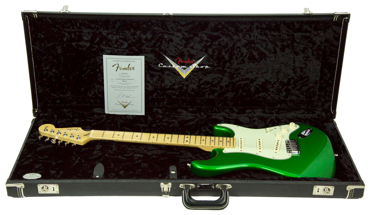 Used Fender Custom Shop Masterbuilt Custom Deluxe by Greg Fessler Candy Green R83446
