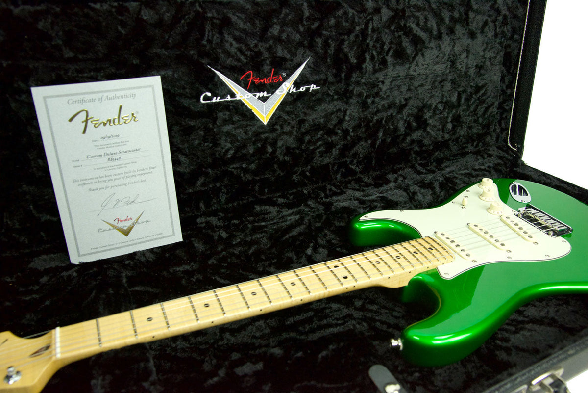 Used Fender Custom Shop Masterbuilt Custom Deluxe by Greg Fessler Candy Green R83446