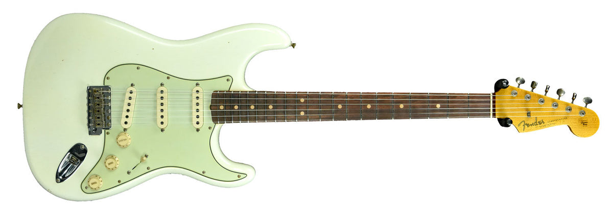 Fender Custom Shop 63 Stratocaster Journeyman Relic Olympic White R96944