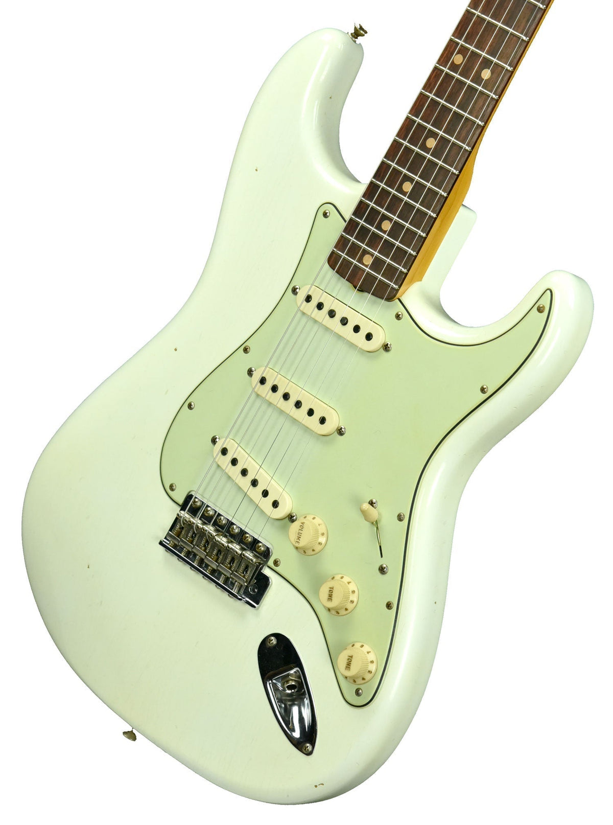 Fender Custom Shop 63 Stratocaster Journeyman Relic Olympic White R96944