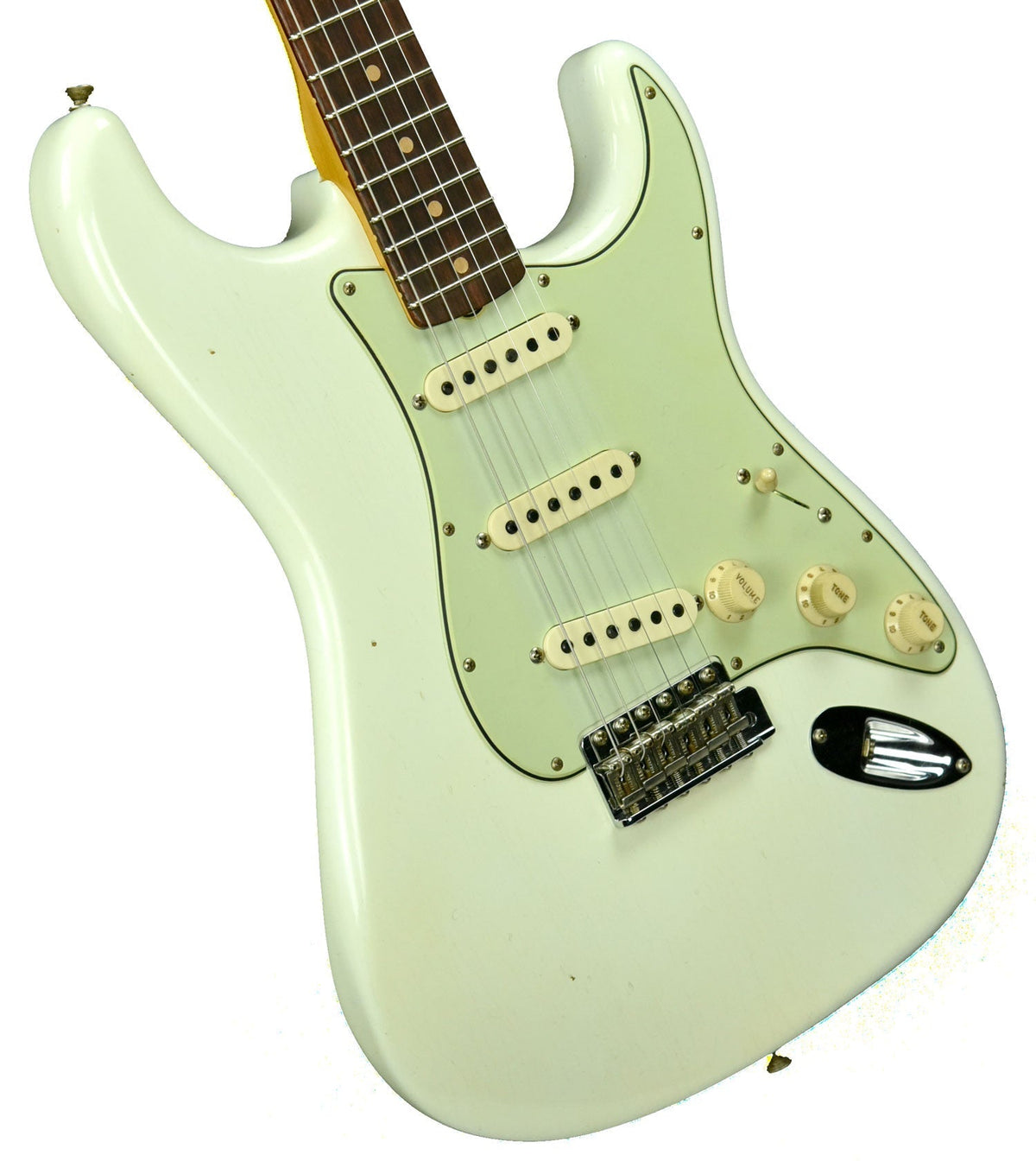 Fender Custom Shop 63 Stratocaster Journeyman Relic Olympic White R96944