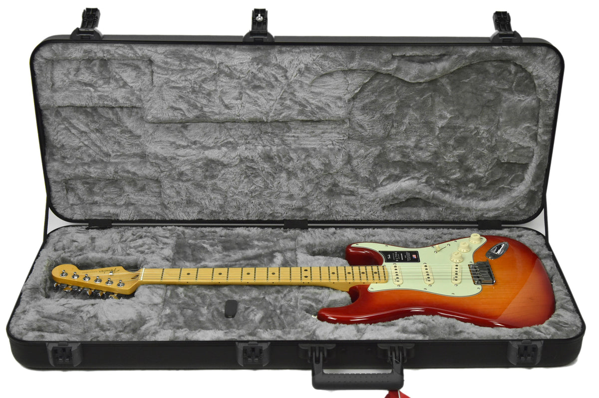 Fender American Ultra Stratocaster in Plasma Red Burst US19076915