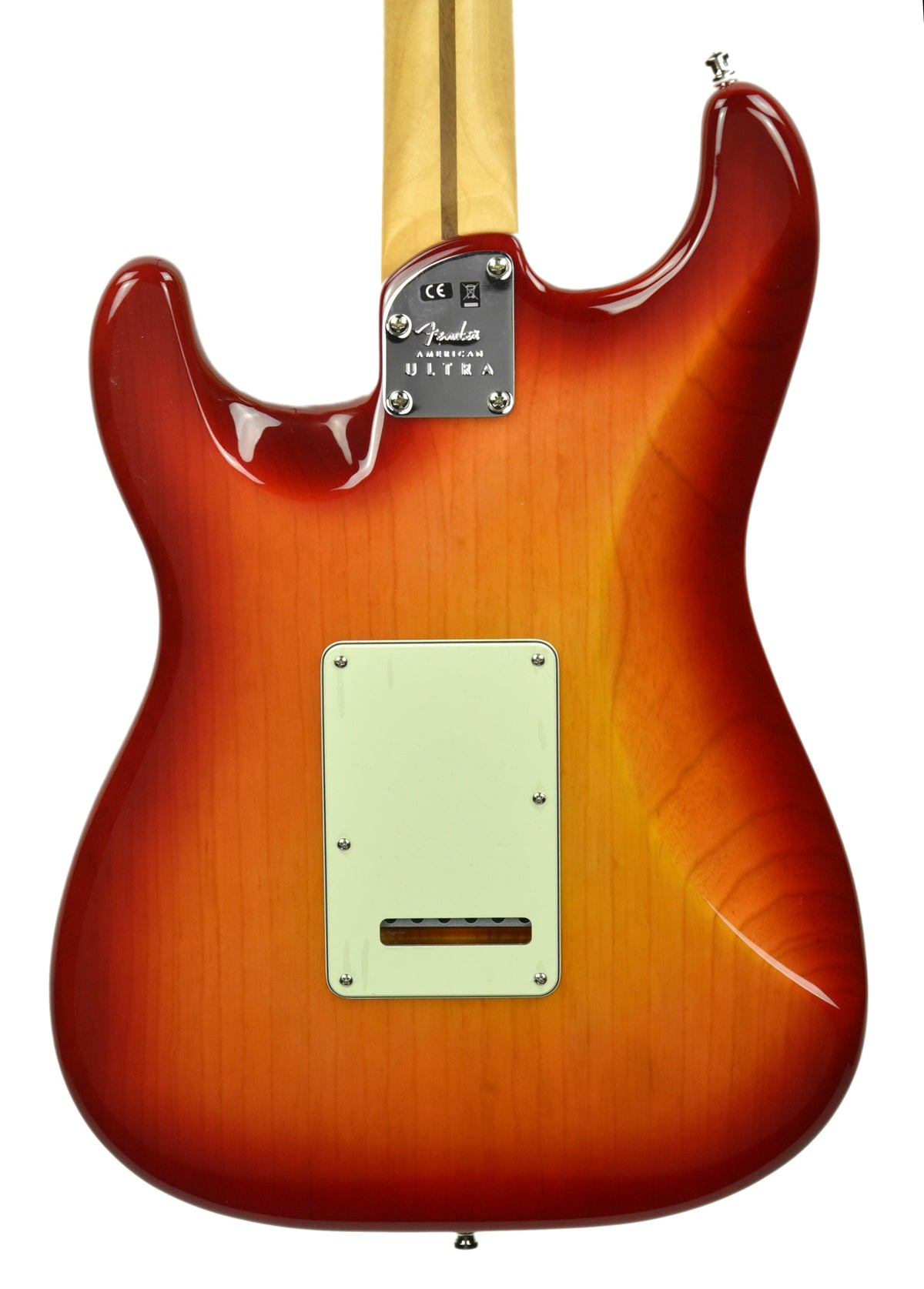 Fender American Ultra Stratocaster in Plasma Red Burst US19076915
