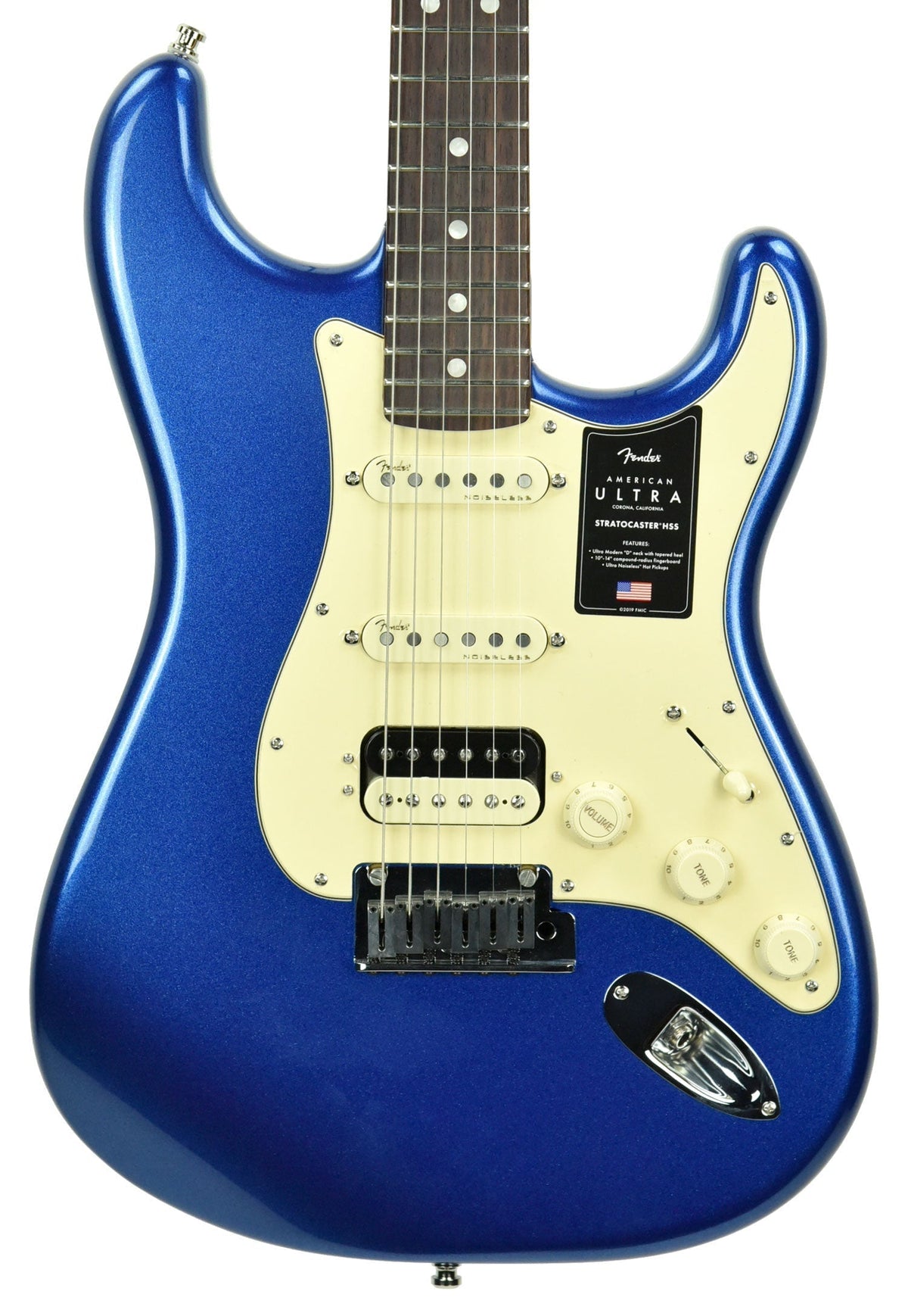 Fender American Ultra Stratocaster HSS in Cobra Blue US19050109