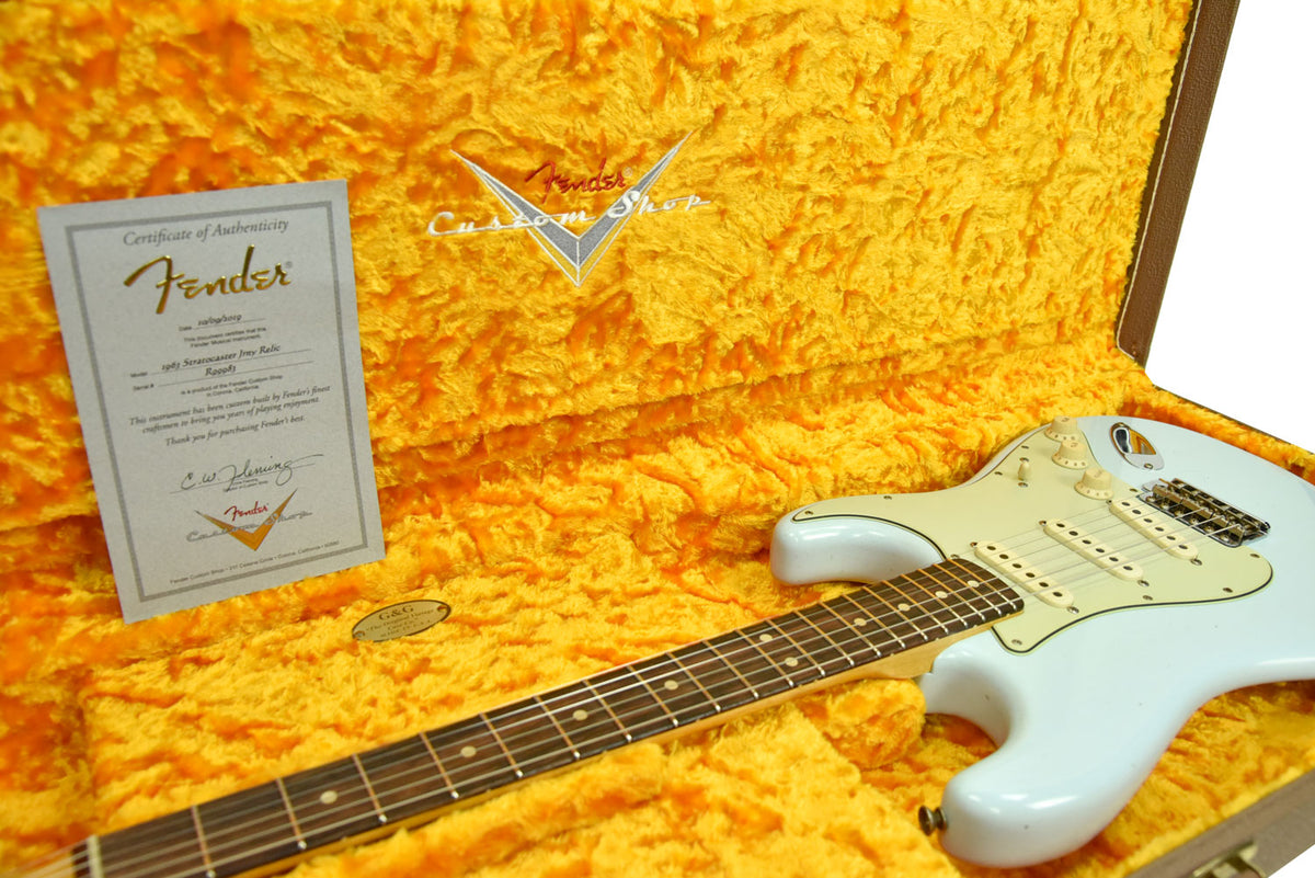 Fender Custom Shop 1963 Stratocaster Journeyman Relic in Sonic Blue R99983