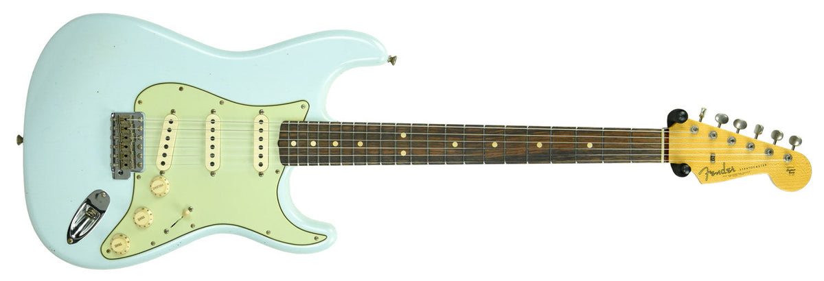 Fender Custom Shop 1963 Stratocaster Journeyman Relic in Sonic Blue R99983