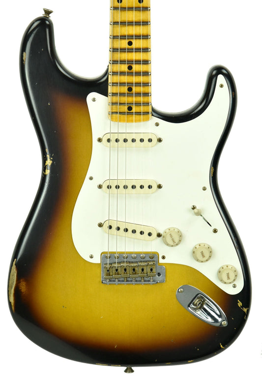 Fender Custom Shop 1957 Stratocaster Relic 2 Tone Sunburst R102026