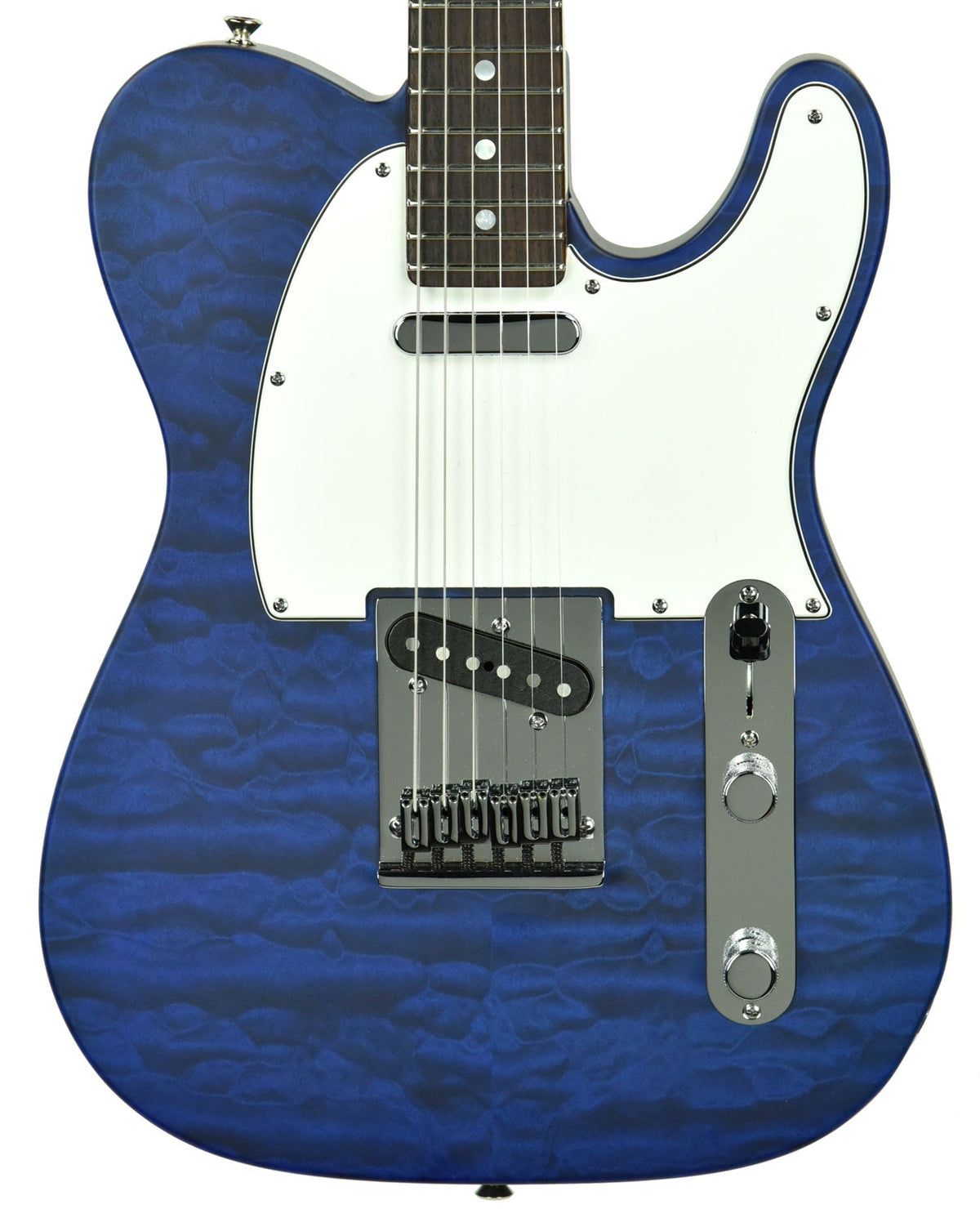 Used Fender Custom Shop Custom Deluxe Telecaster in Trans Cobalt Blue R79693