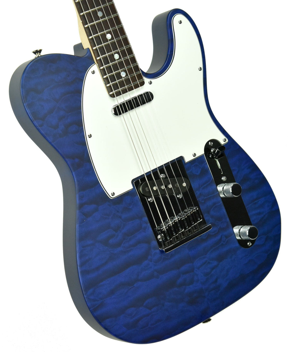 Used Fender Custom Shop Custom Deluxe Telecaster in Trans Cobalt Blue R79693