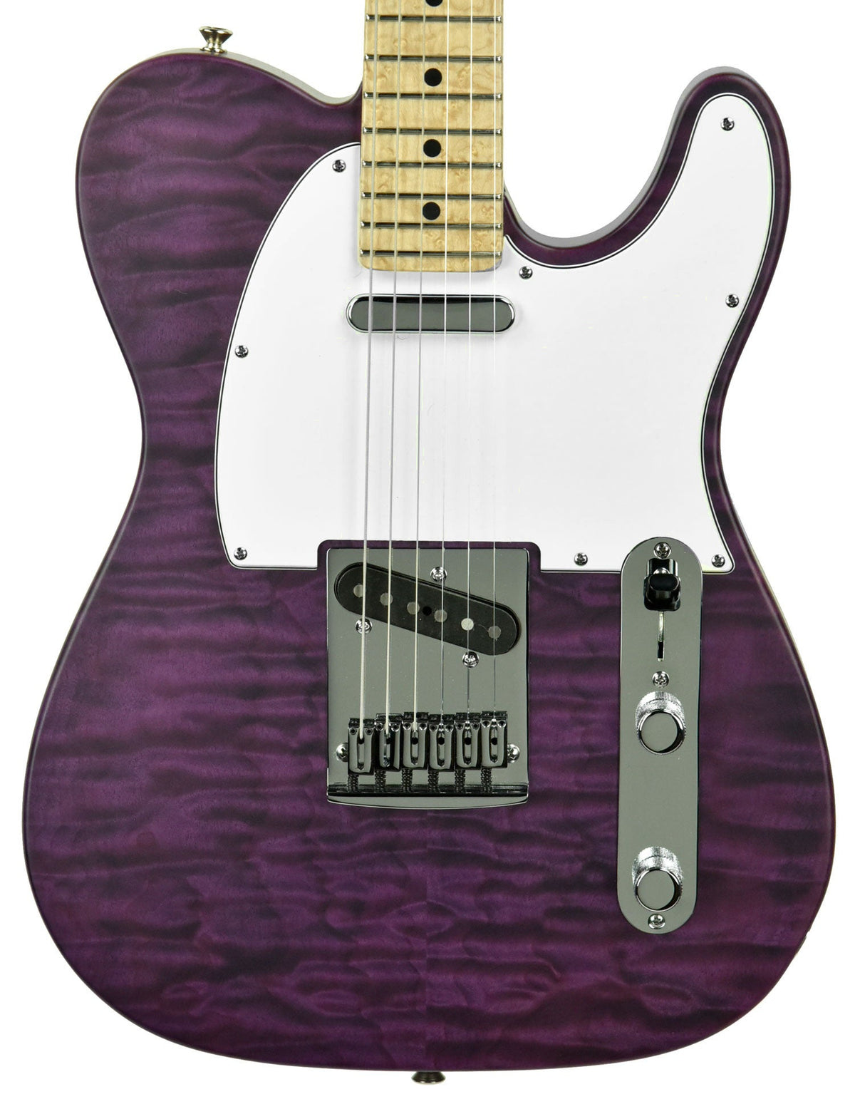 Used Fender Custom Shop Custom Deluxe Telecaster in Trans Purple R77453