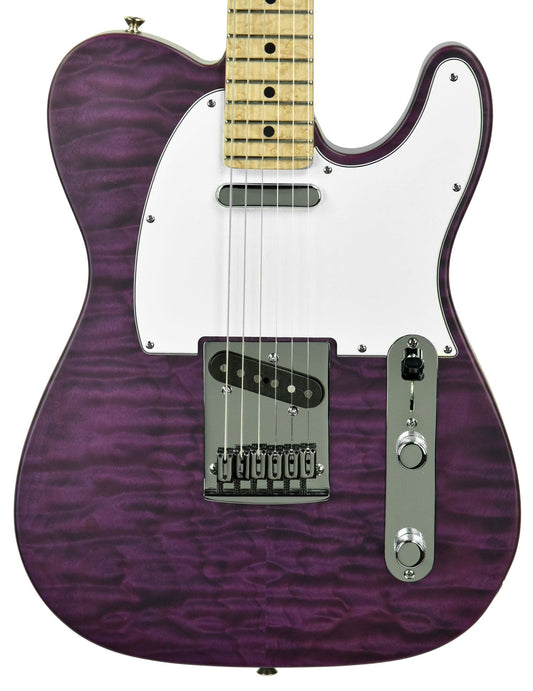 Used Fender Custom Shop Custom Deluxe Telecaster in Trans Purple R77453