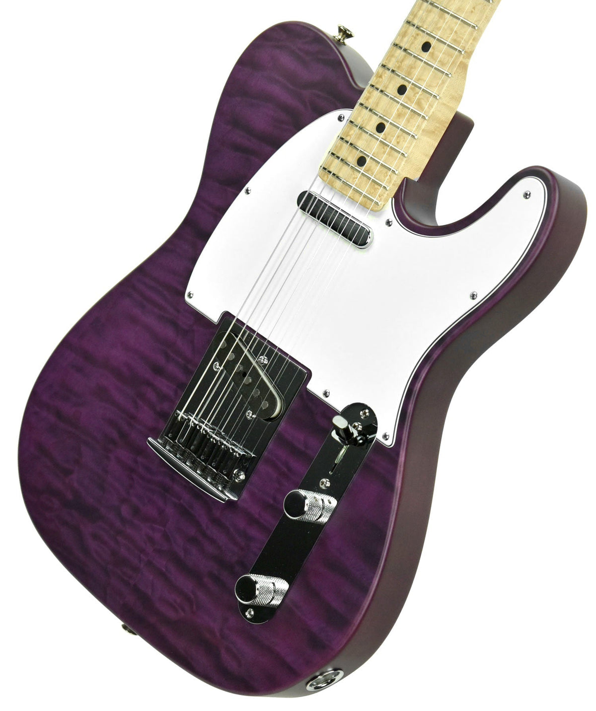 Used Fender Custom Shop Custom Deluxe Telecaster in Trans Purple R77453