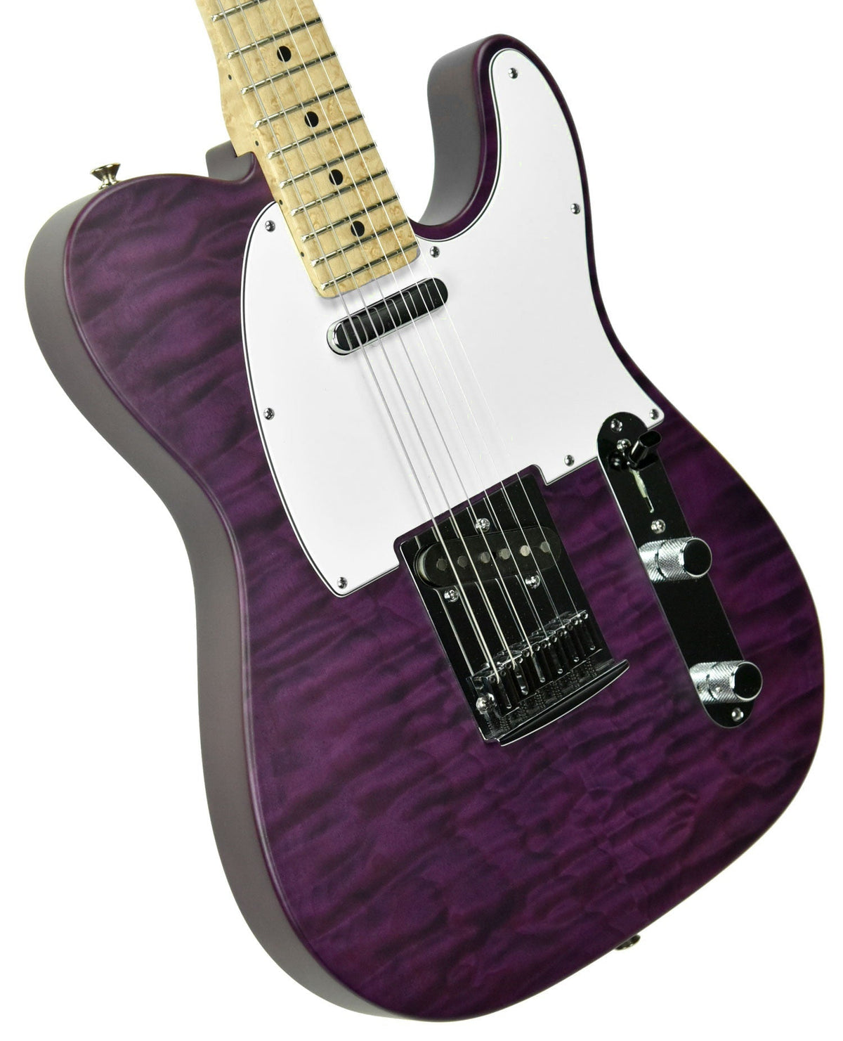 Used Fender Custom Shop Custom Deluxe Telecaster in Trans Purple R77453