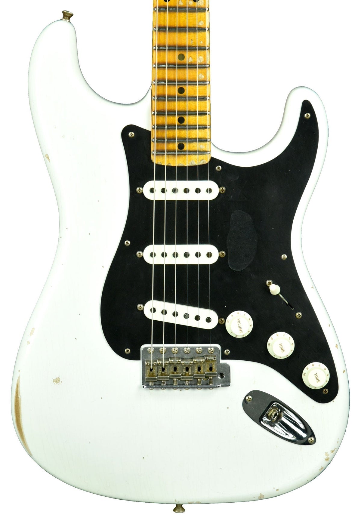 Fender Custom Shop Ancho Poblano Stratocaster Relic in Opaque White Blonde CZ544942
