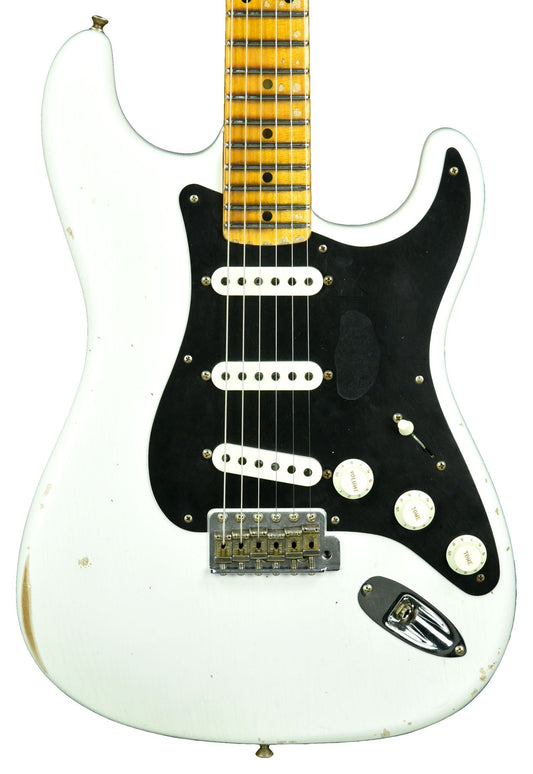 Fender Custom Shop Ancho Poblano Stratocaster Relic in Opaque White Blonde CZ544942
