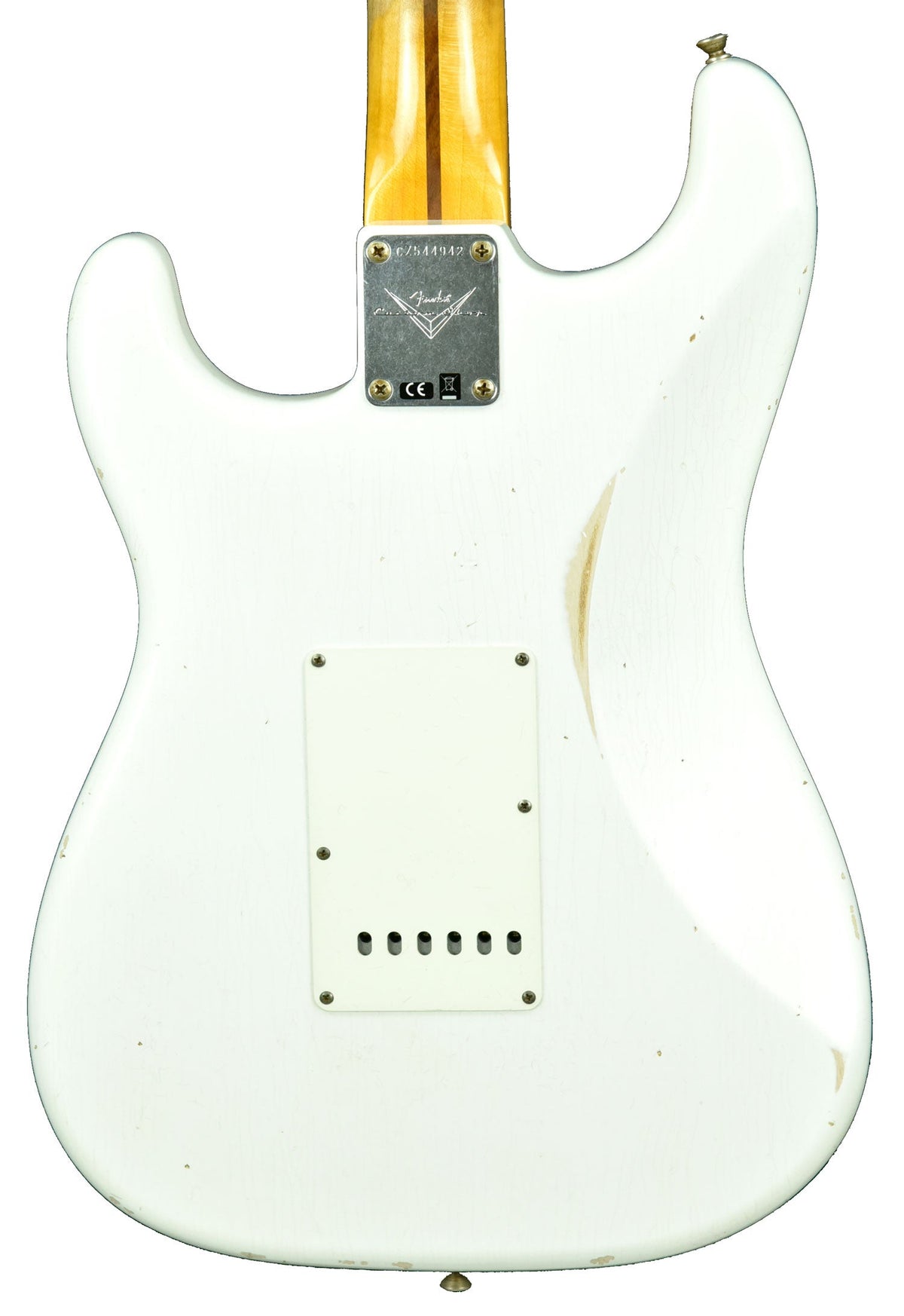 Fender Custom Shop Ancho Poblano Stratocaster Relic in Opaque White Blonde CZ544942