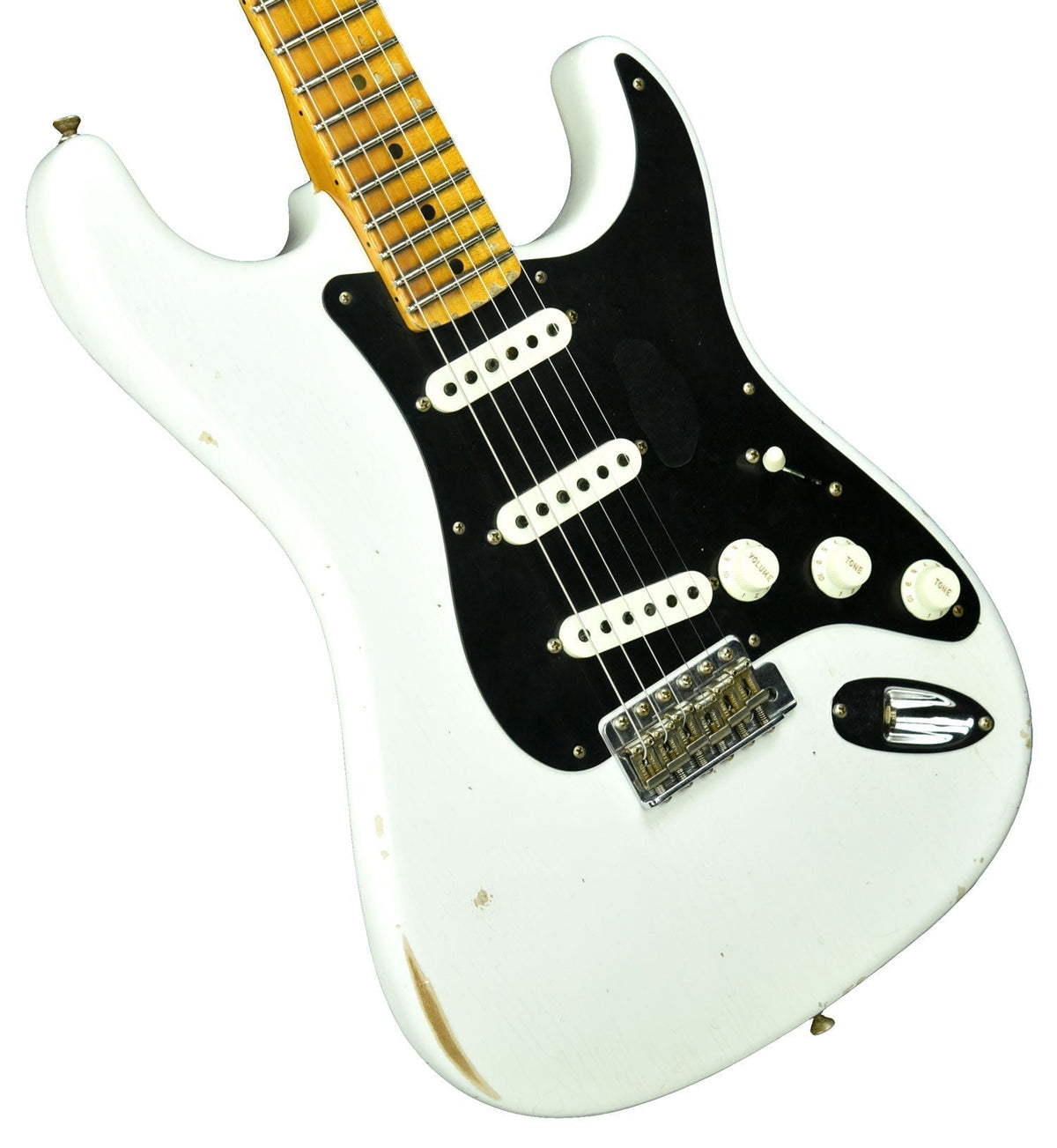 Fender Custom Shop Ancho Poblano Stratocaster Relic in Opaque White Blonde CZ544942