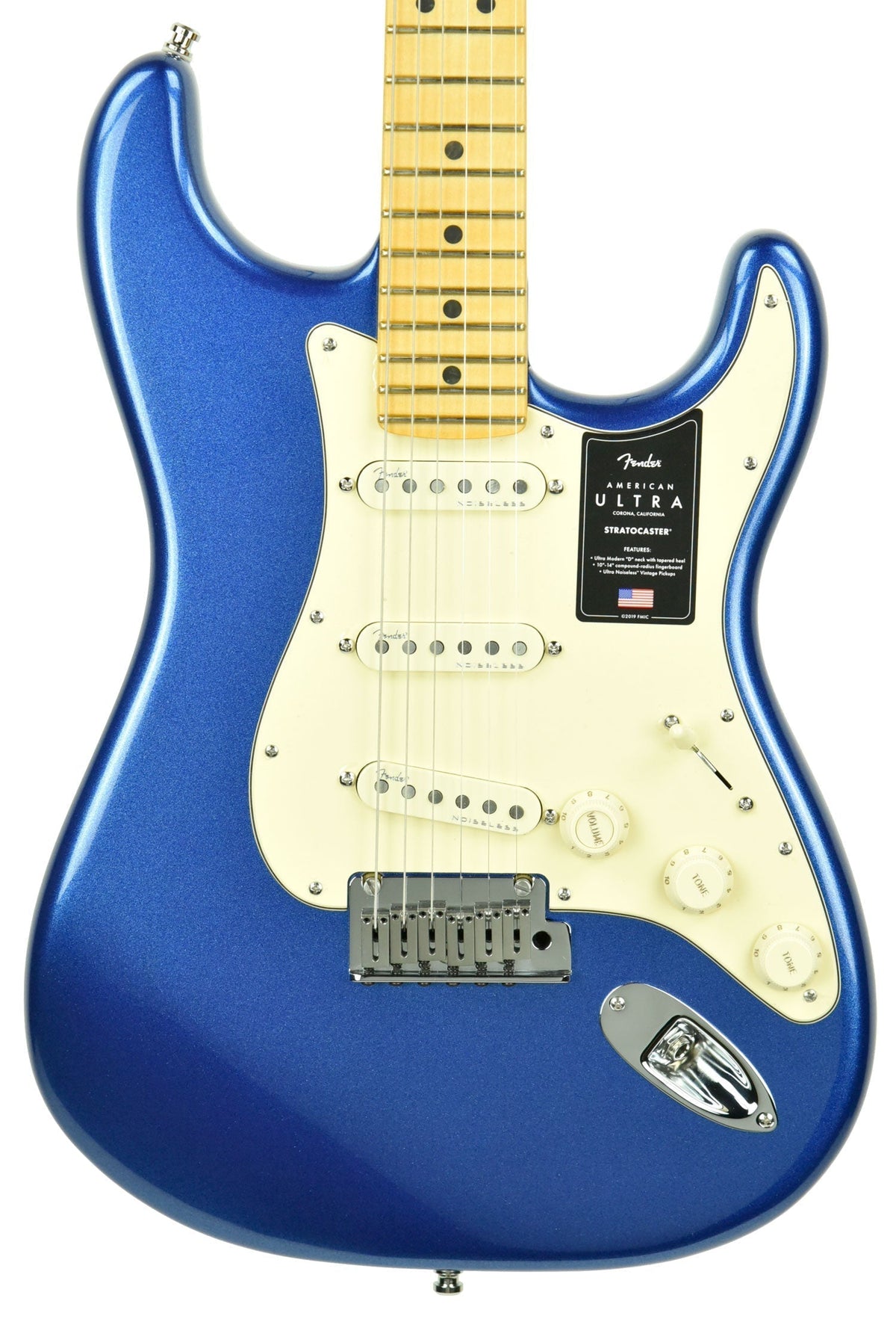 Fender American Ultra Stratocaster in Cobra Blue US19096856