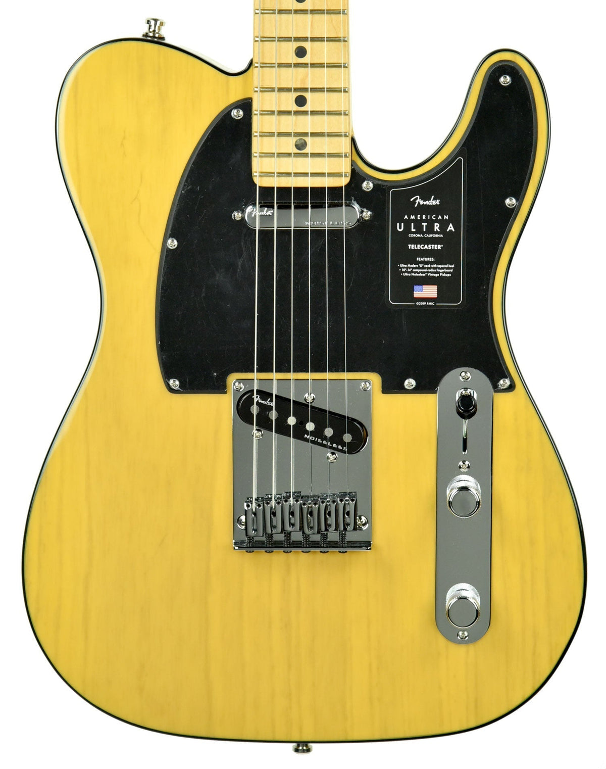 Fender American Ultra Telecaster in Butterscotch Blonde US19079457