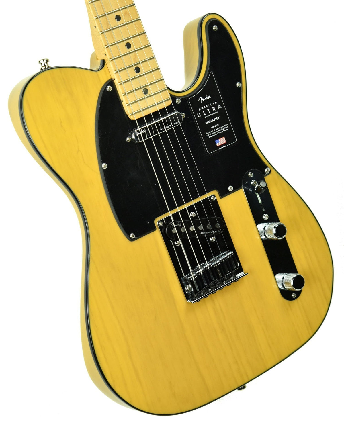 Fender American Ultra Telecaster in Butterscotch Blonde US19079457