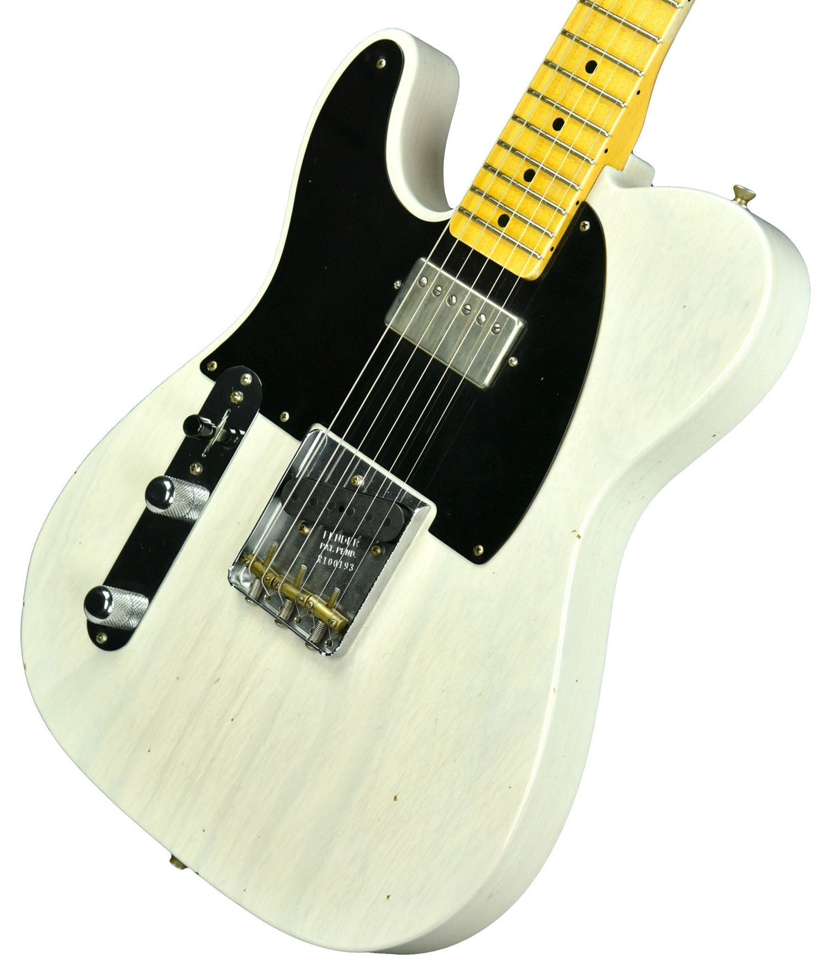 Used Fender Custom Shop 52 Telecaster Lefty Strung Righty Journeyman Relic in White Blonde R100193
