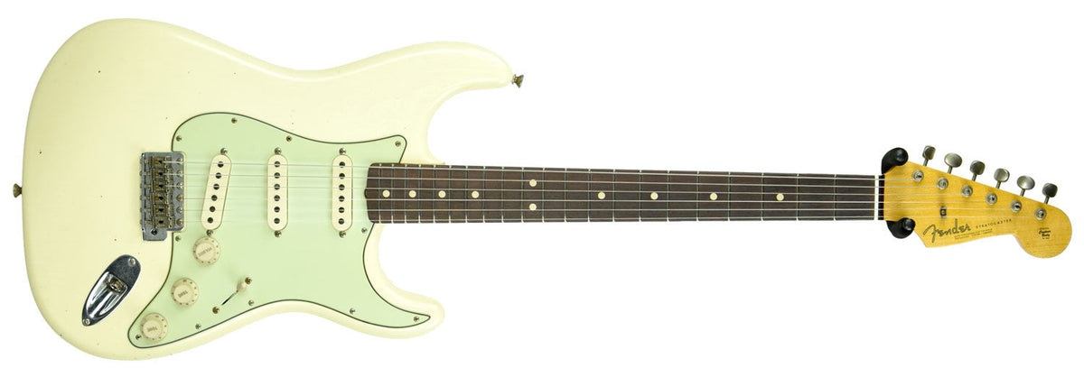 Fender Custom Shop 63 Stratocaster Journeyman Relic in Vintage White R103716