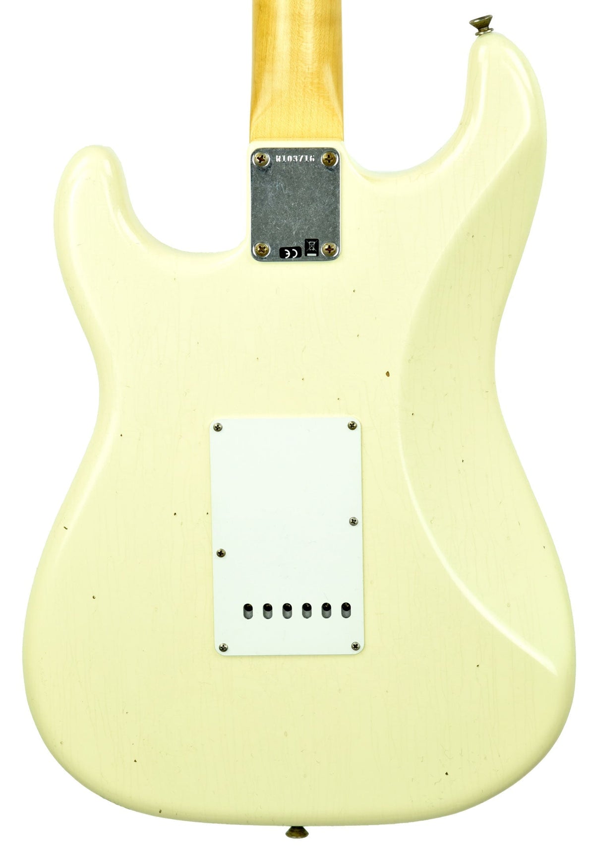 Fender Custom Shop 63 Stratocaster Journeyman Relic in Vintage White R103716