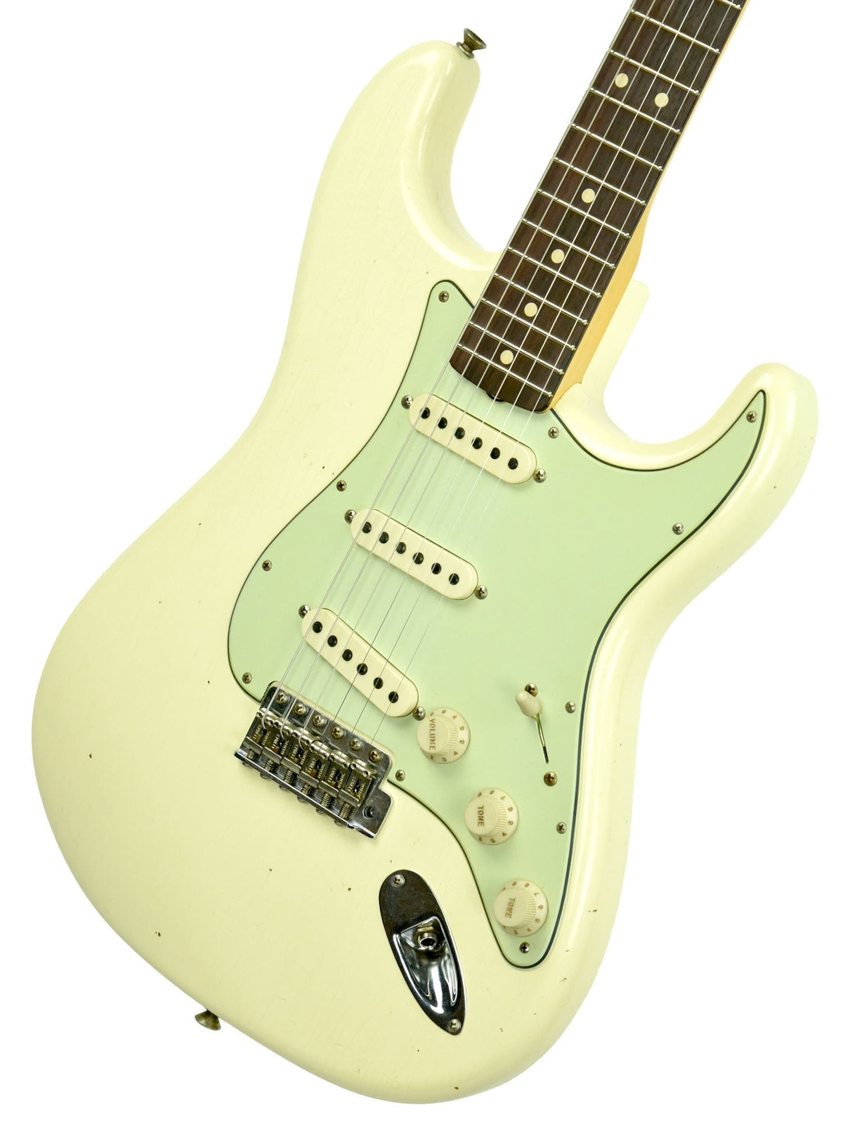 Fender Custom Shop 63 Stratocaster Journeyman Relic in Vintage White R103716