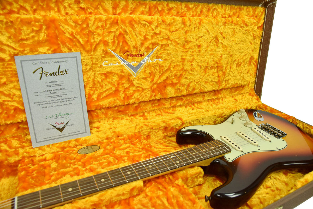 Fender Custom Shop 63 Stratocaster Journeyman Relic Chocolate Three Tone Sunburst R103720