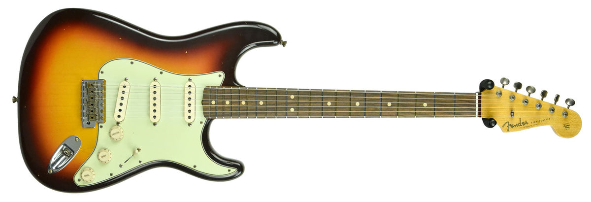 Fender Custom Shop 63 Stratocaster Journeyman Relic Chocolate Three Tone Sunburst R103720