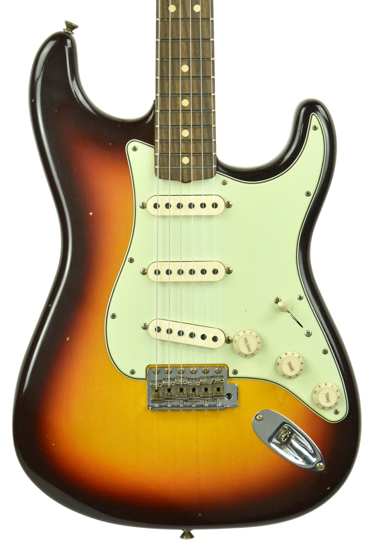 Fender Custom Shop 63 Stratocaster Journeyman Relic Chocolate Three Tone Sunburst R103720