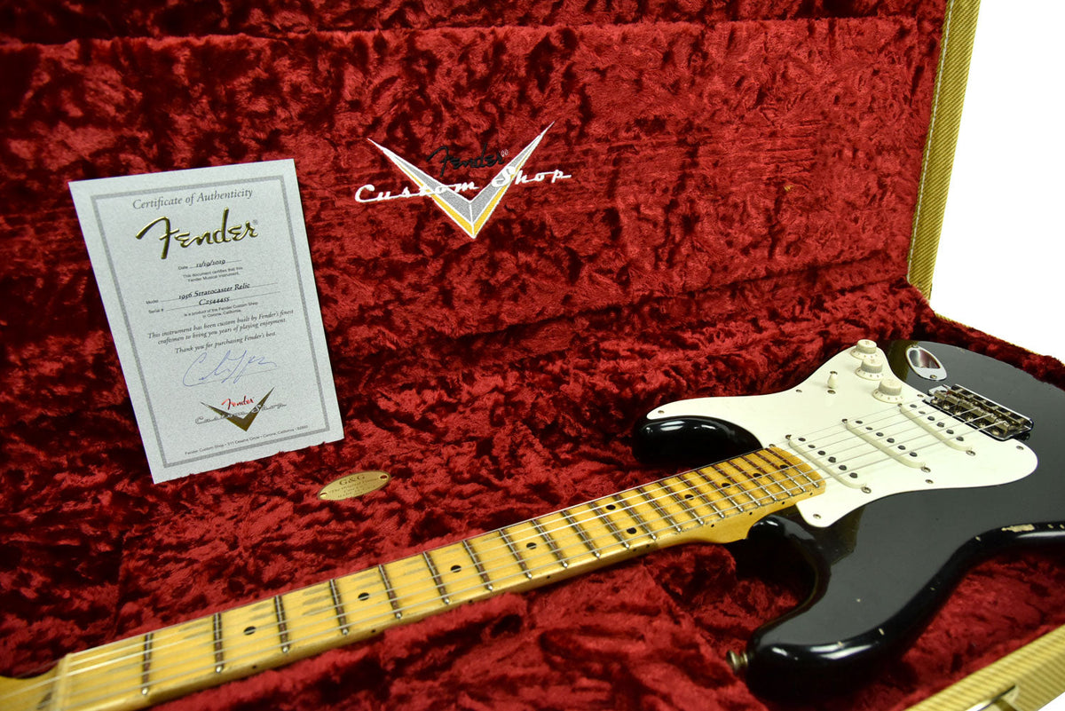 Fender Custom Shop 1956 Stratocaster Relic Masterbuilt by Carlos Lopez in Black CZ544455 Only 6 months old