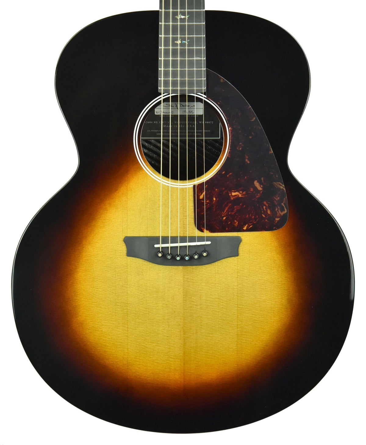 Rainsong Nashville Series N-JM1100N2 Wood and Carbon Fiber Acoustic Guitar in Sunburst 19635