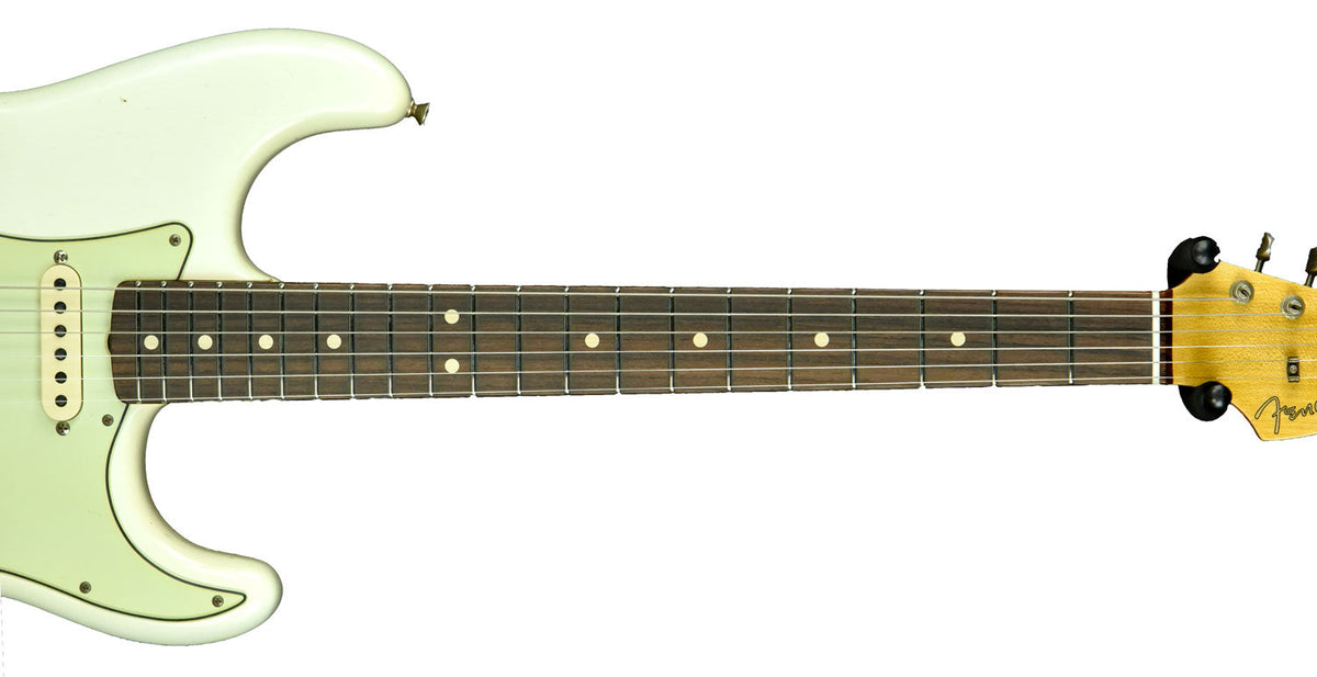 Fender Custom Shop 63 Stratocaster Journeyman Relic in Aged Olympic White R103407