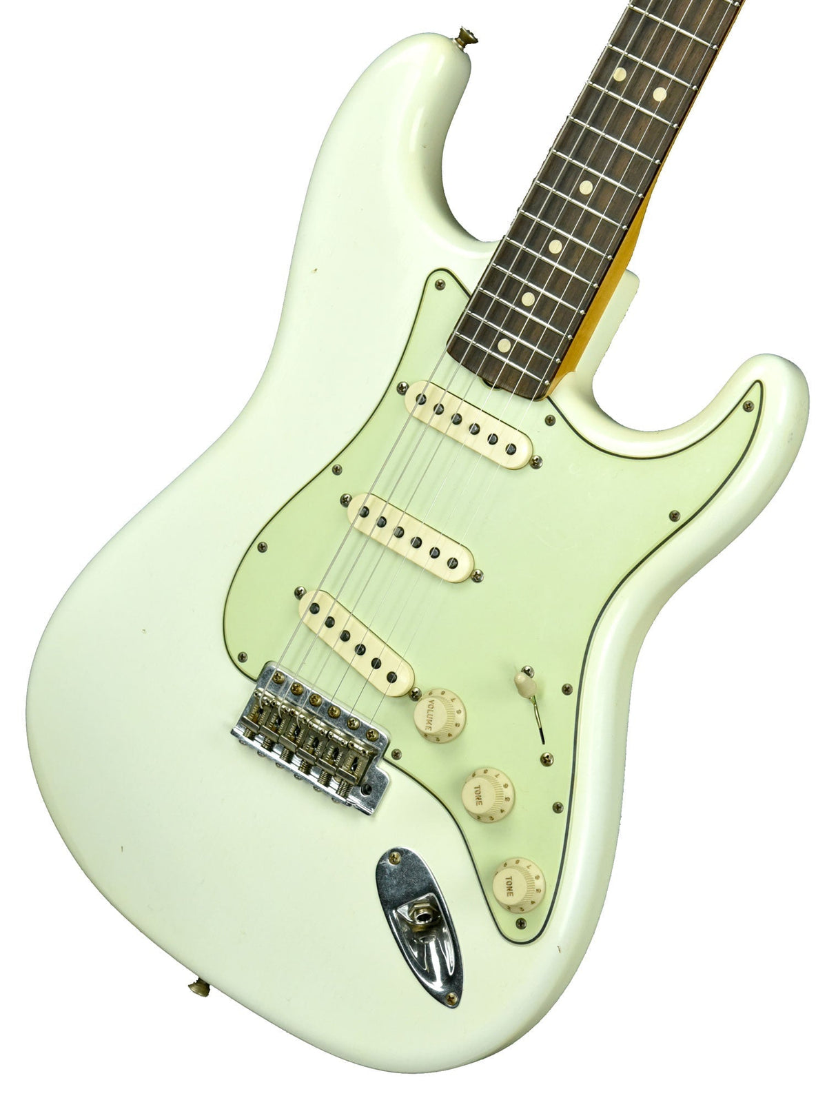 Fender Custom Shop 63 Stratocaster Journeyman Relic in Aged Olympic White R103407