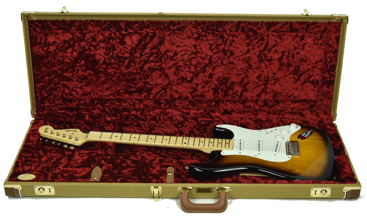 Used Fender American Vintage '56 Stratocaster "Thin Skin" in 2 Tone Sunburst  V1740461