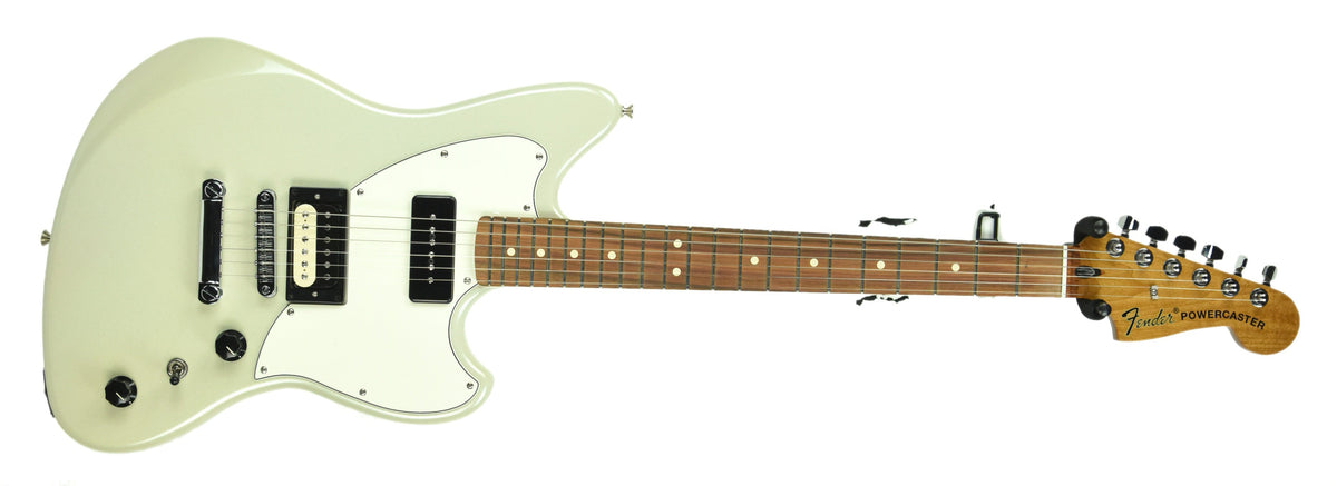Fender Guitars The Powercaster in White Opal MX18184102