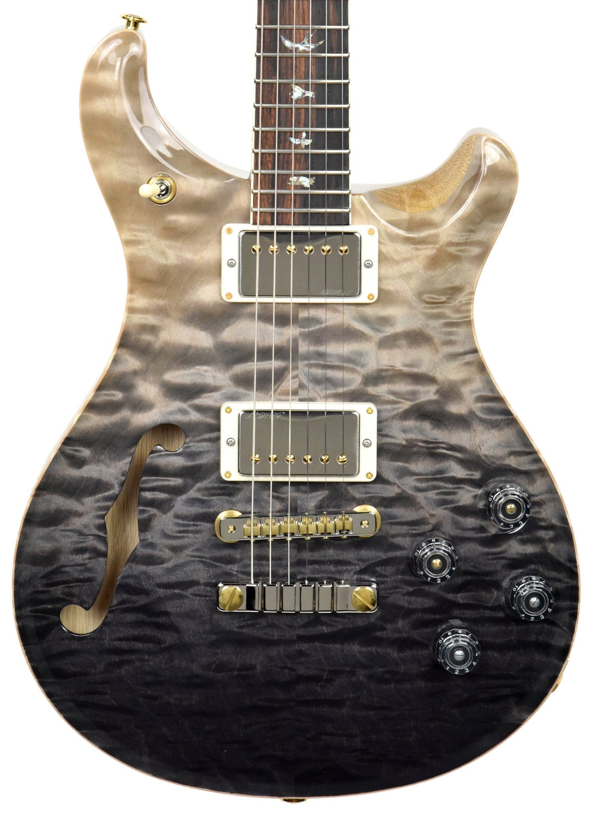 PRS Wood Library McCarty 594 Semi Hollow in Grey Black Fade 18260983